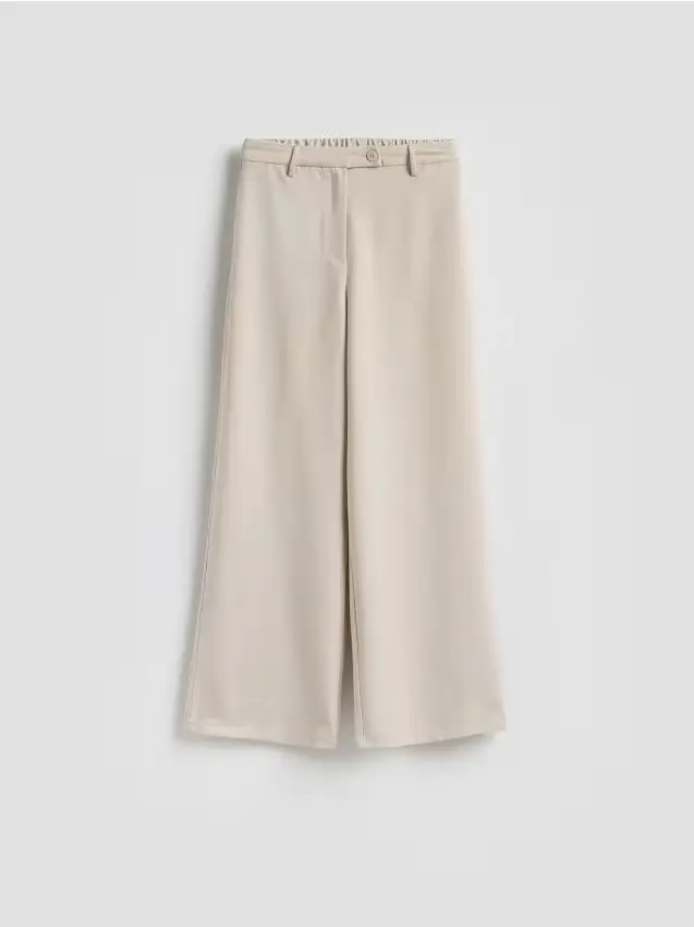 Pantaloni a gamba larga - beige