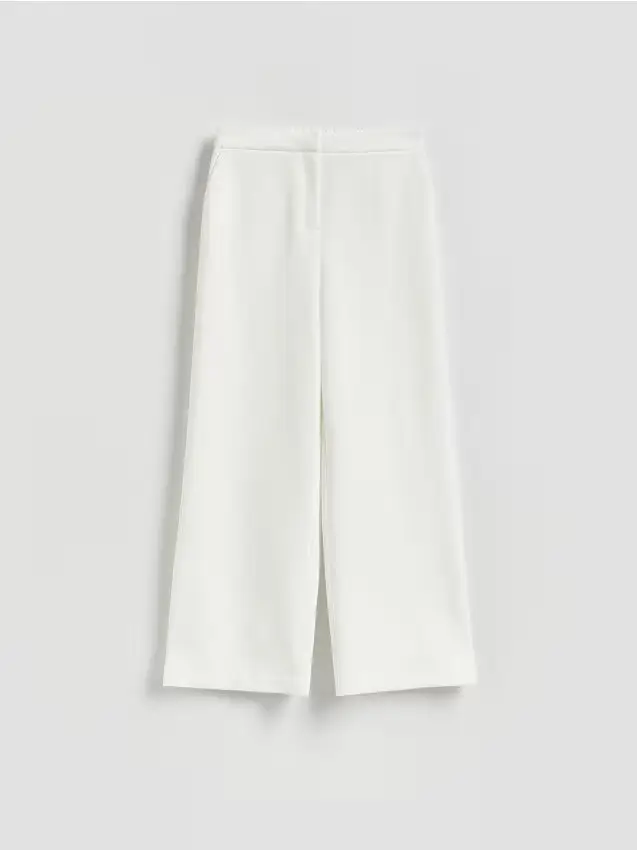 Pantaloni a gamba larga - bianco