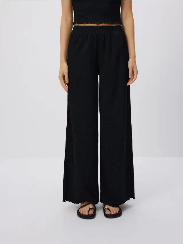 Pantaloni a pois - nero