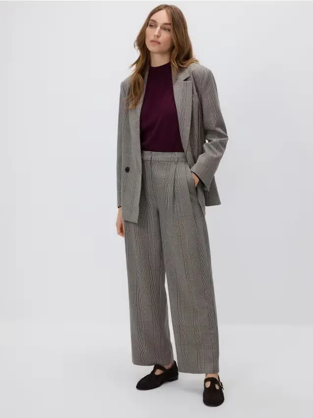 Pantaloni a quadri - multicolore