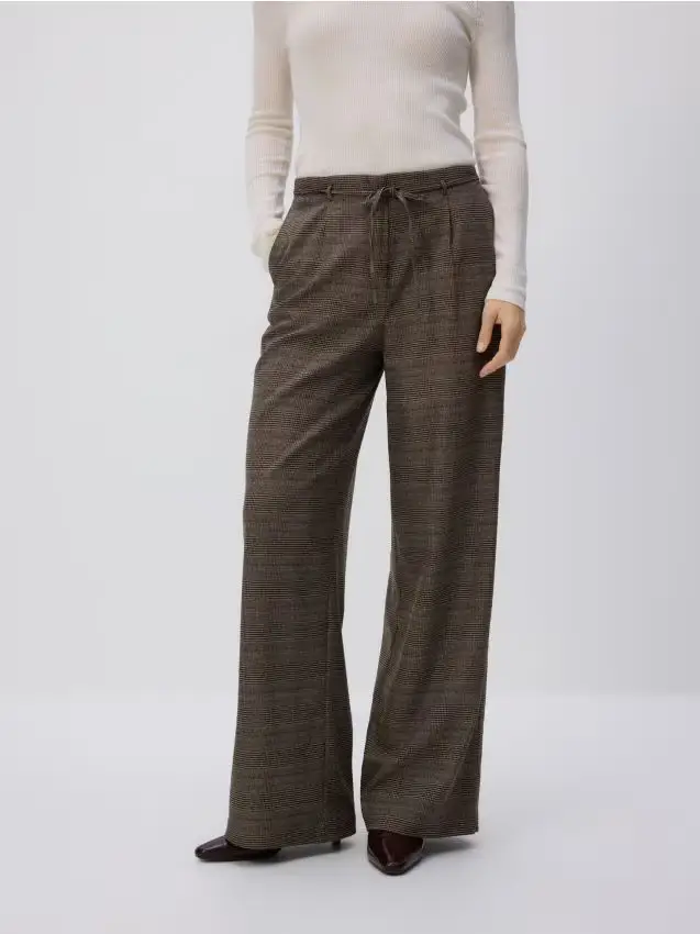 Pantaloni a quadri - multicolore