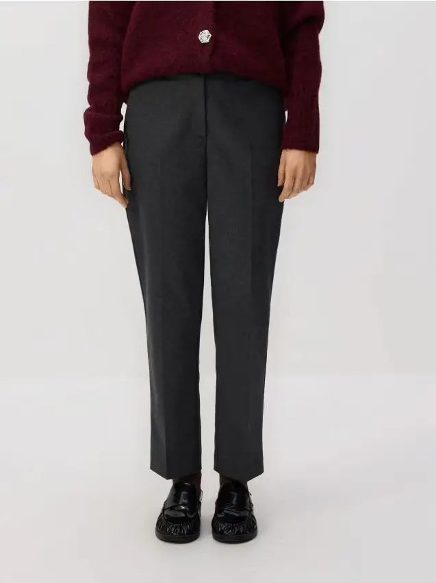 Pantaloni a sigaretta - grigio medio