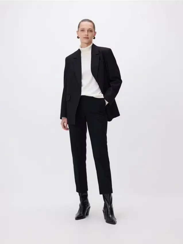 Pantaloni a sigaretta - nero