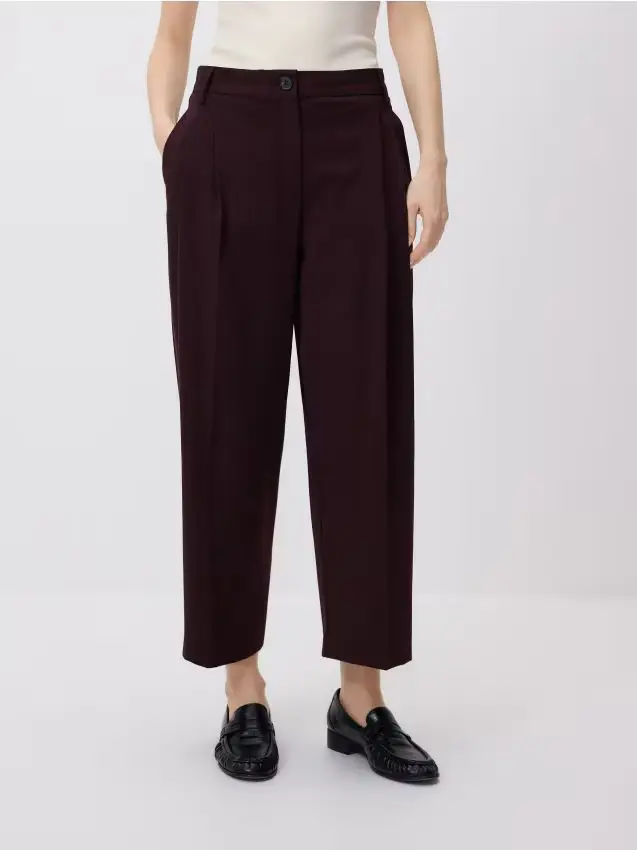 Pantaloni balloon - maroon