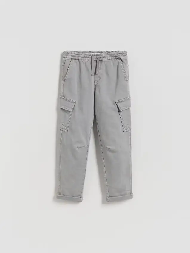 Pantaloni cargo altamente elasticizzati - grigio scuro