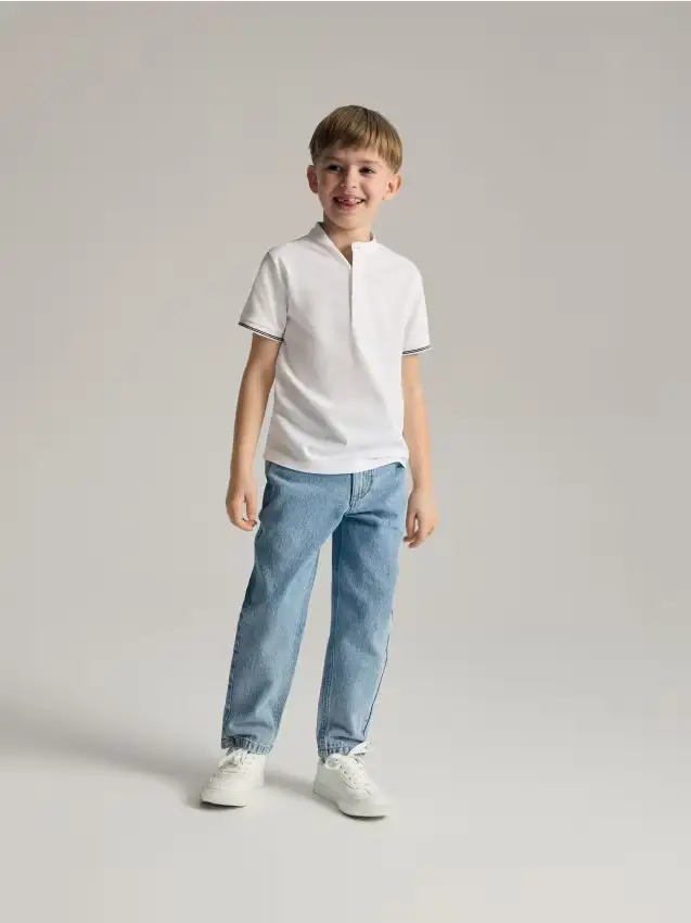 Pantaloni carrot fit - blu