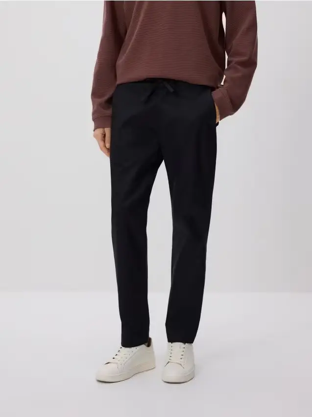 Pantaloni carrot fit - blu scuro