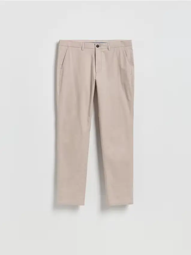 Pantaloni chino con pince - beige