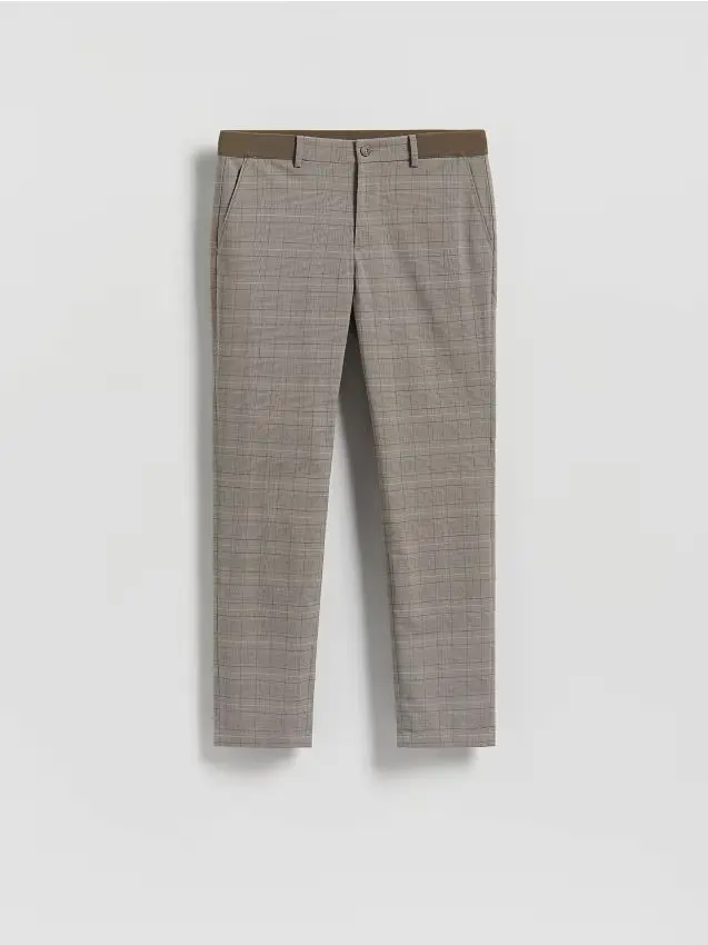 Pantaloni chino con pince - beige