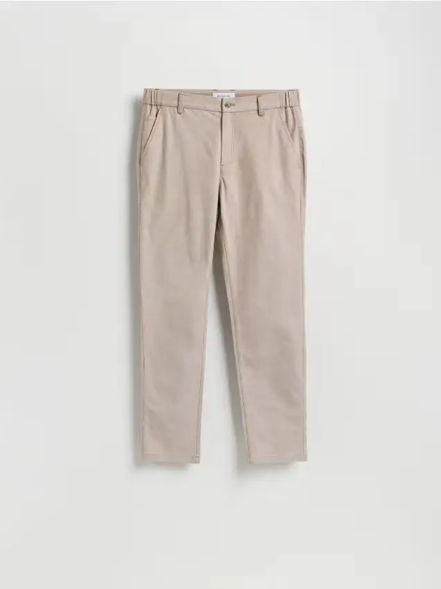 Pantaloni chino con pince - beige
