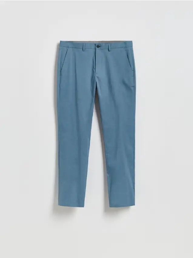 Pantaloni chino con pince - blu scuro