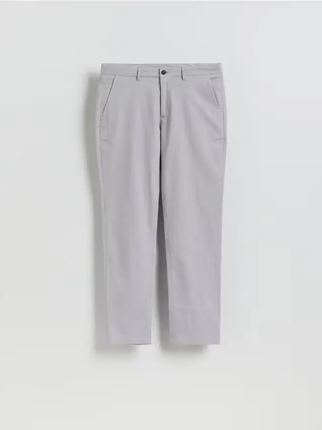 Pantaloni chino con pince - grigio chiaro