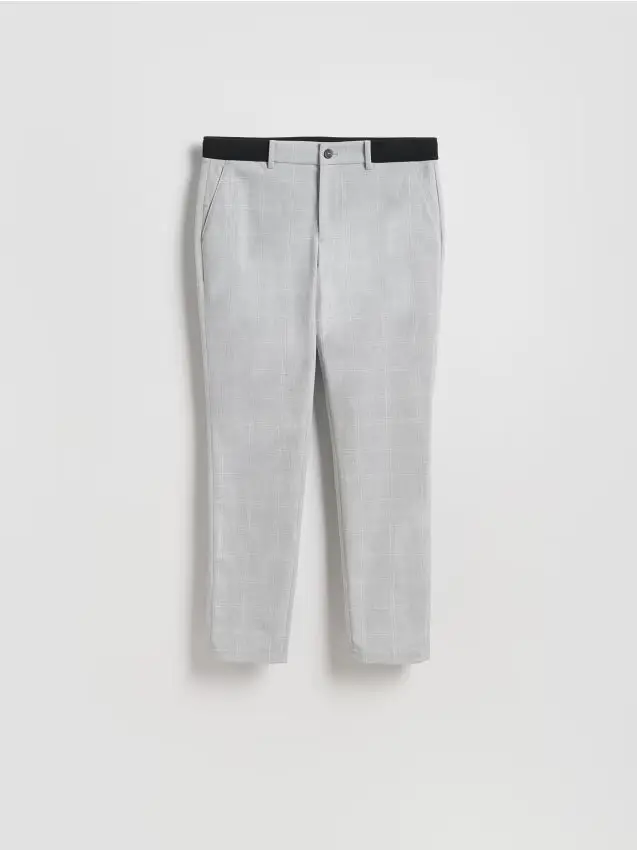 Pantaloni chino con pince - grigio chiaro