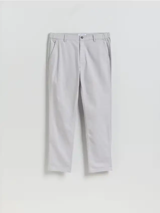 Pantaloni chino con pince - grigio chiaro