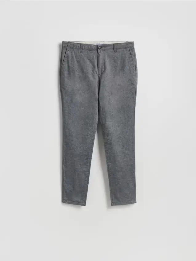 Pantaloni chino con pince - grigio scuro