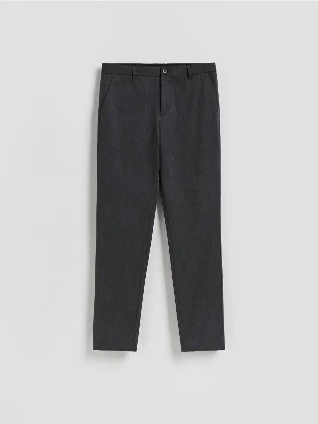 Pantaloni chino con pince - grigio scuro