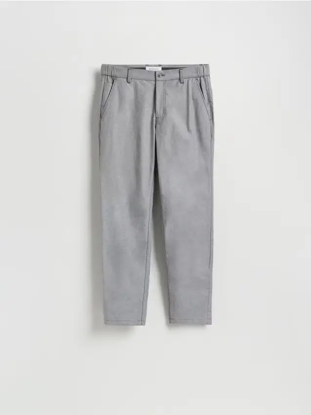Pantaloni chino con pince - grigio scuro