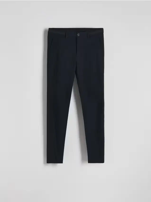 Pantaloni chino con pince - nero