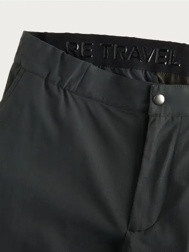 Pantaloni chino con pince - nero