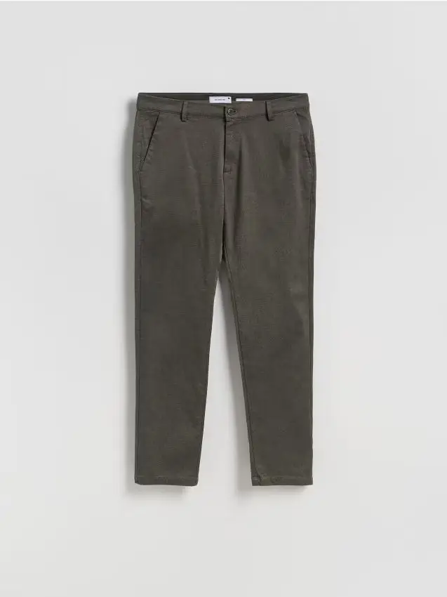Pantaloni chino con pince - verde scuro