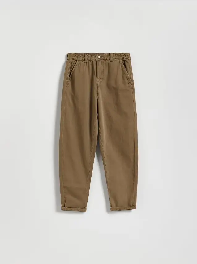Pantaloni chino in misto cotone - beige