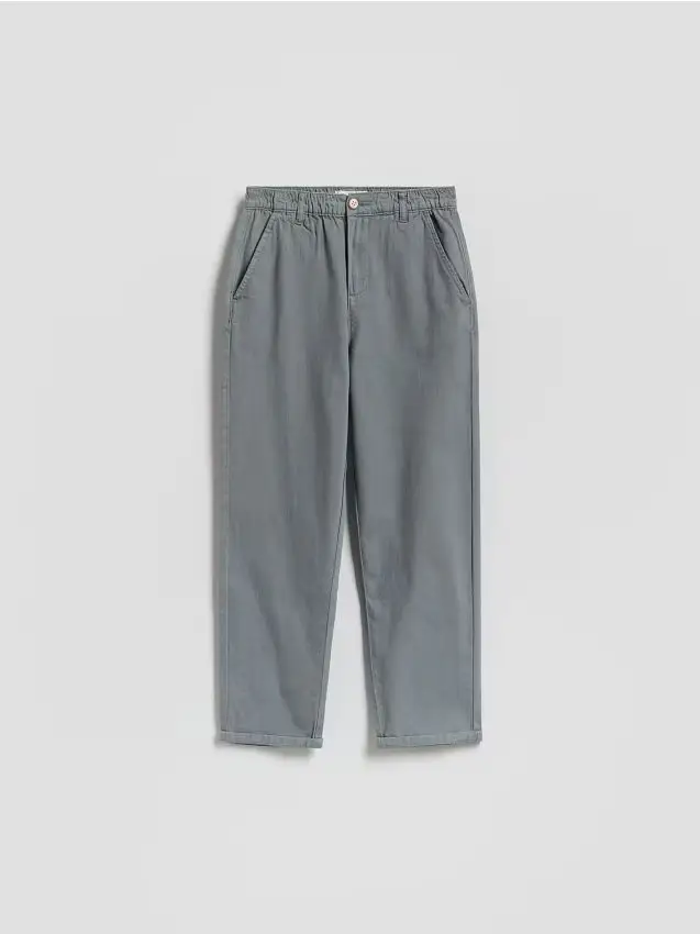 Pantaloni chino in misto cotone - blu pallido