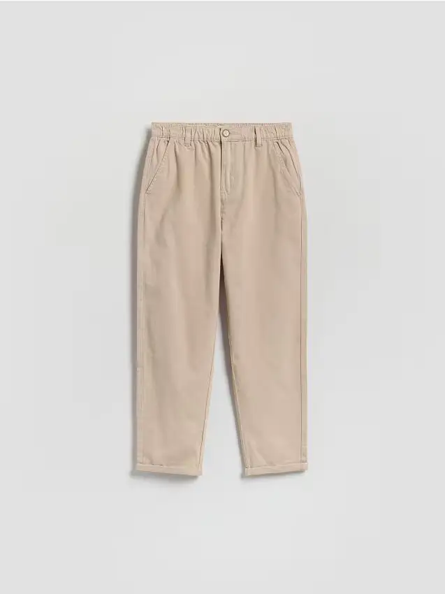 Pantaloni chino in misto cotone - panna