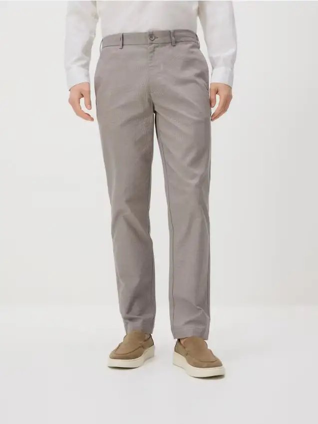 Pantaloni chino modello carrot - beige