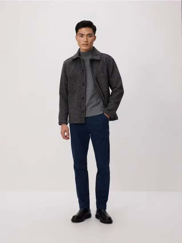 Pantaloni chino slim - blu scuro