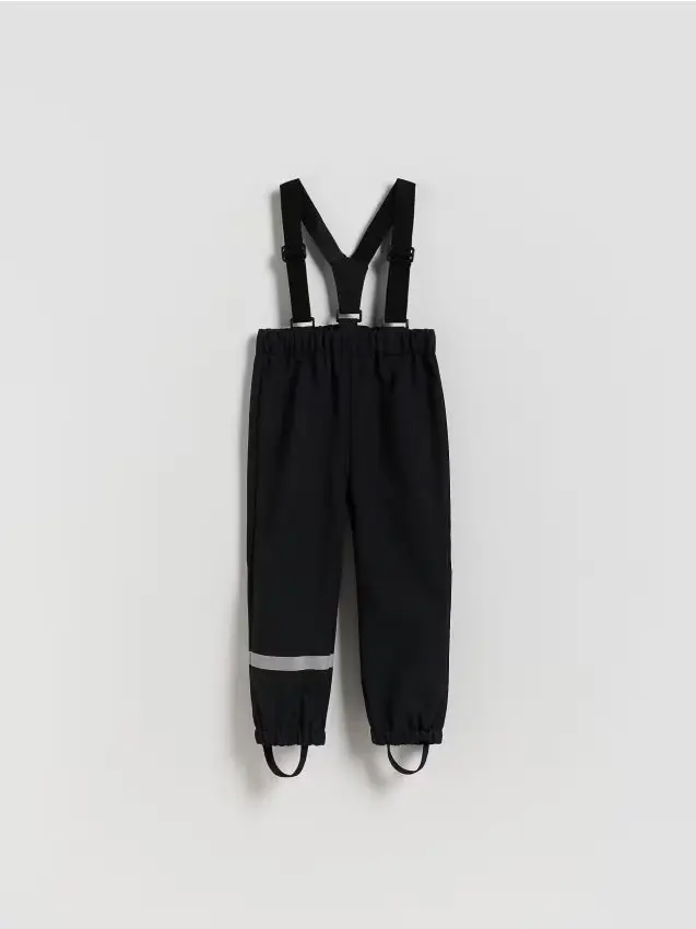 Pantaloni con bretelle - grigio scuro