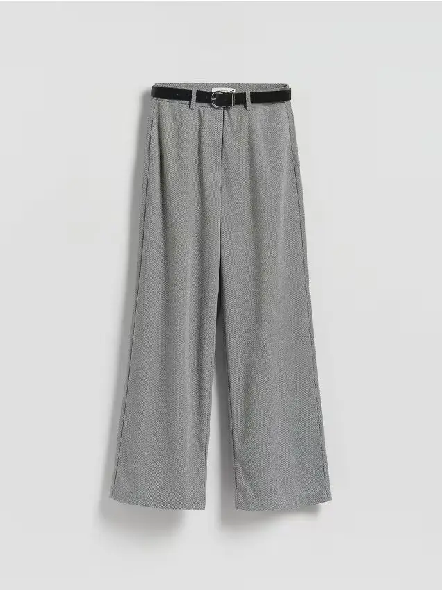 Pantaloni con cintura - grigio scuro