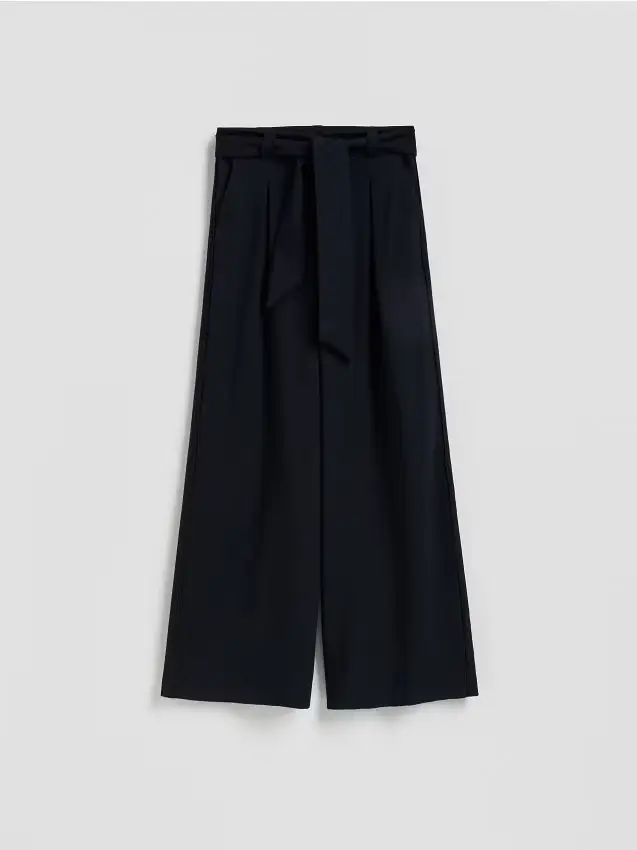 Pantaloni con fascia - blu scuro