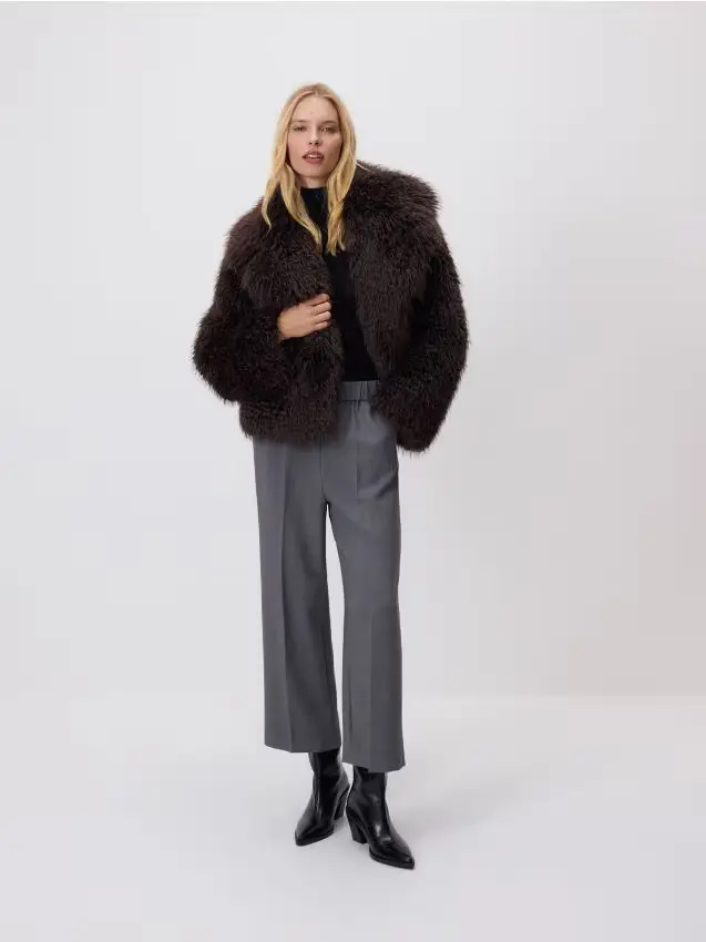 Pantaloni con piega stirata - grigio chiaro