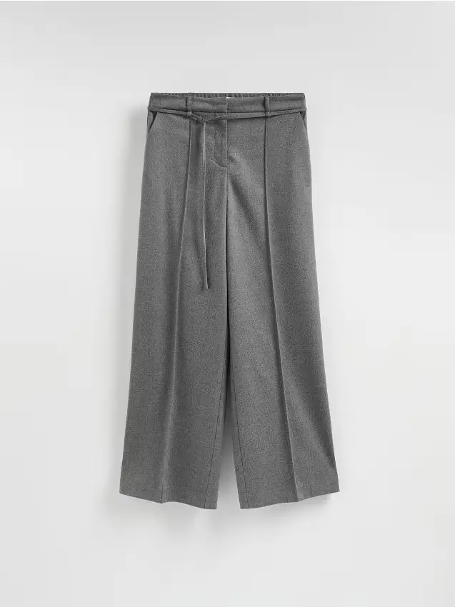 Pantaloni con piega stirata - grigio scuro