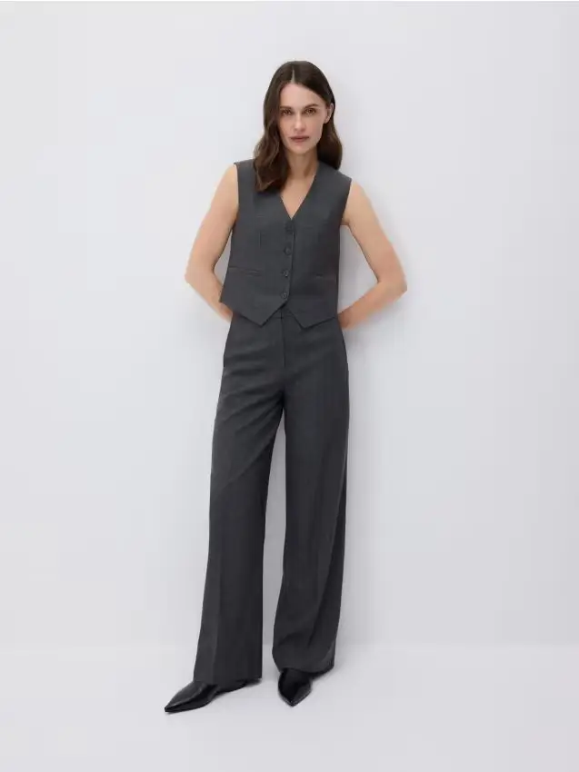 Pantaloni con piega stirata - multicolore