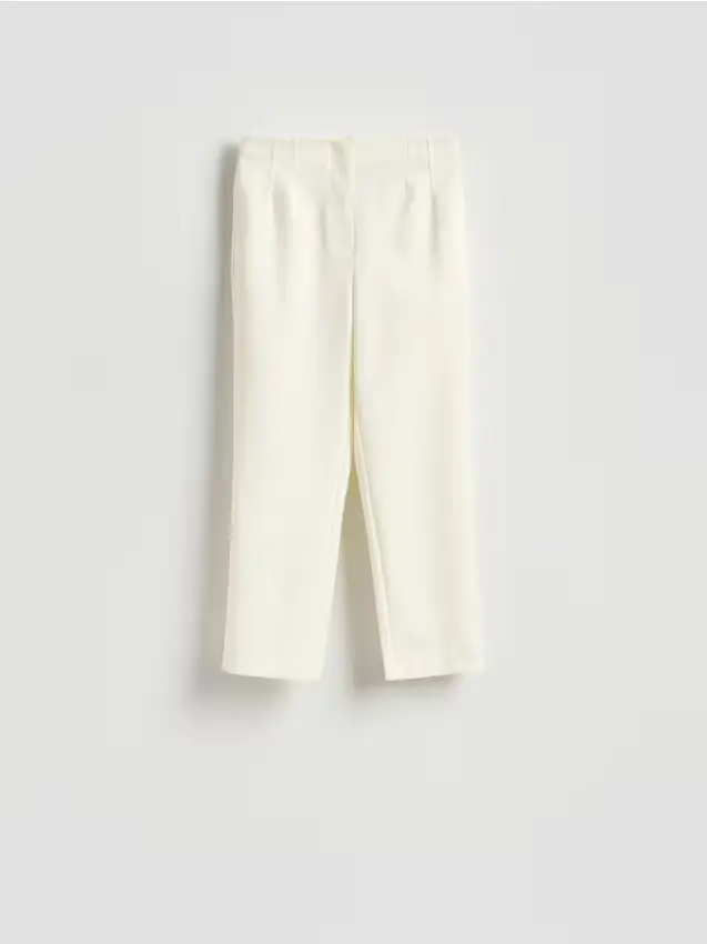 Pantaloni con pinces - bianco