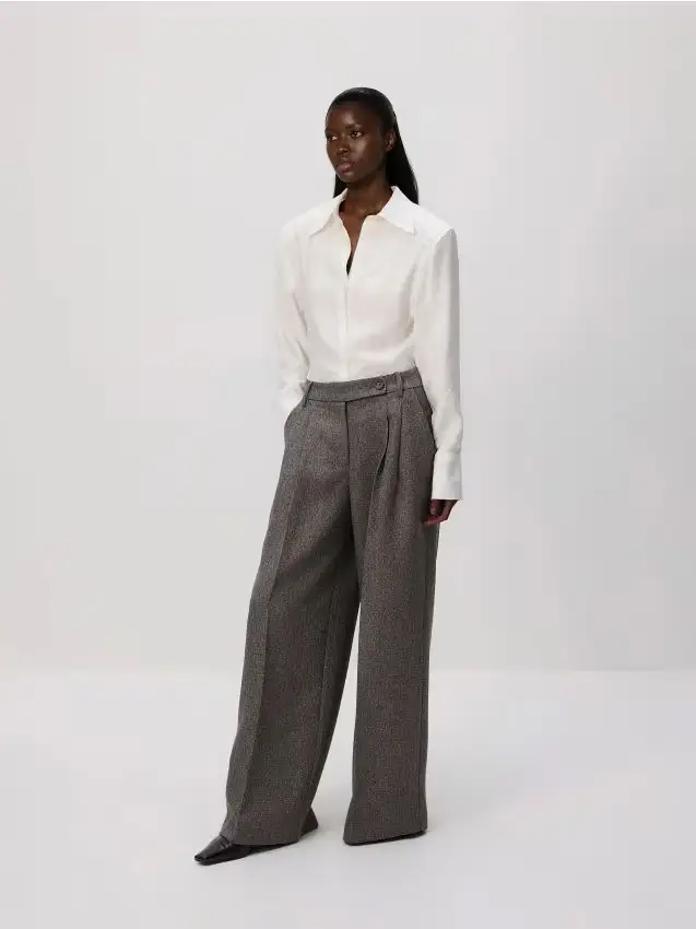 Pantaloni con pinces - marrone