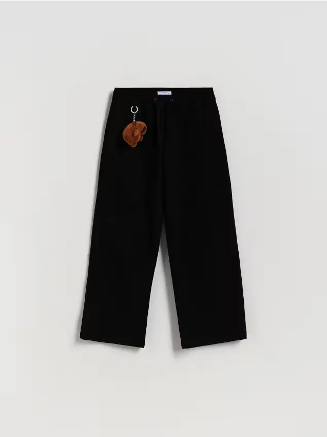 Pantaloni con portachiavi - nero