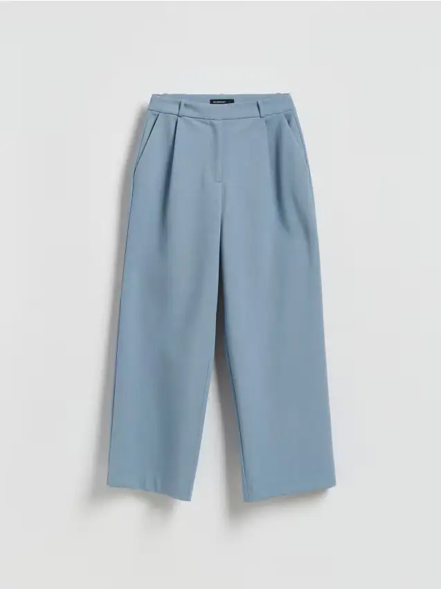 Pantaloni con viscosa - blu
