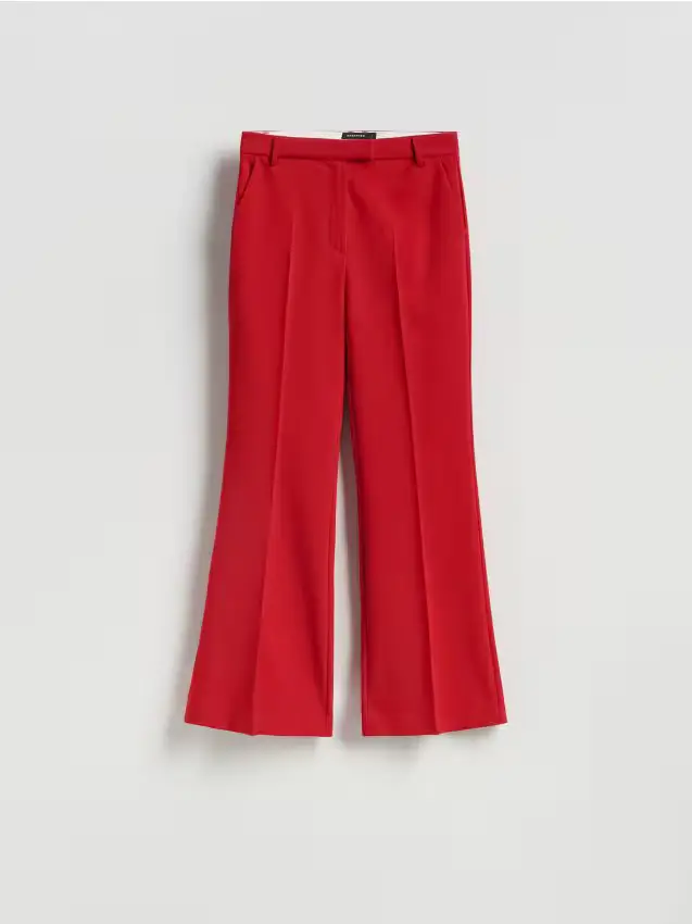 Pantaloni con viscosa - rosso