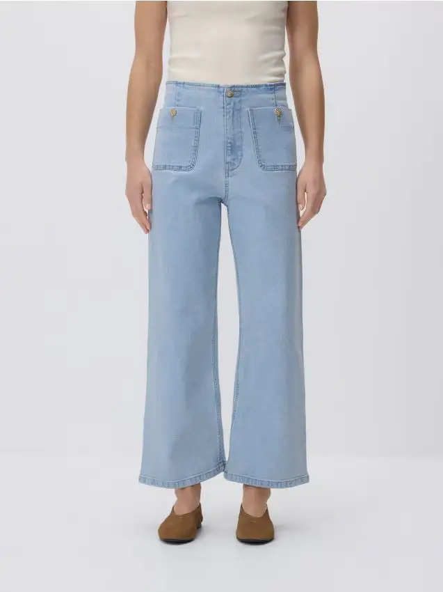 Pantaloni culotte - blu