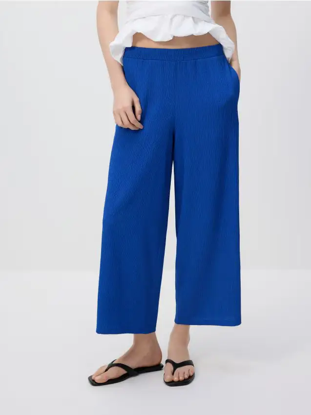 Pantaloni culotte - blu scuro