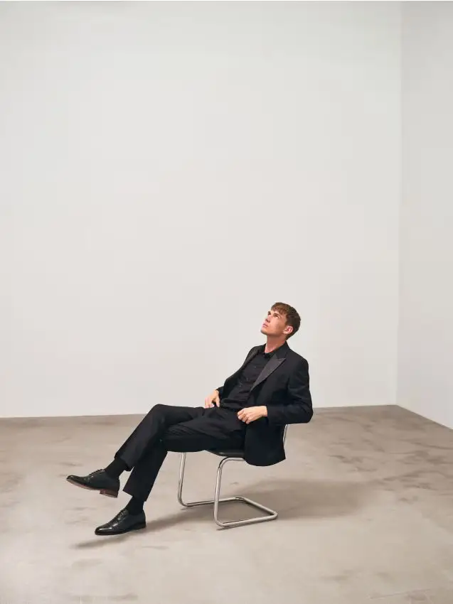 Pantaloni da completo in misto lana - nero