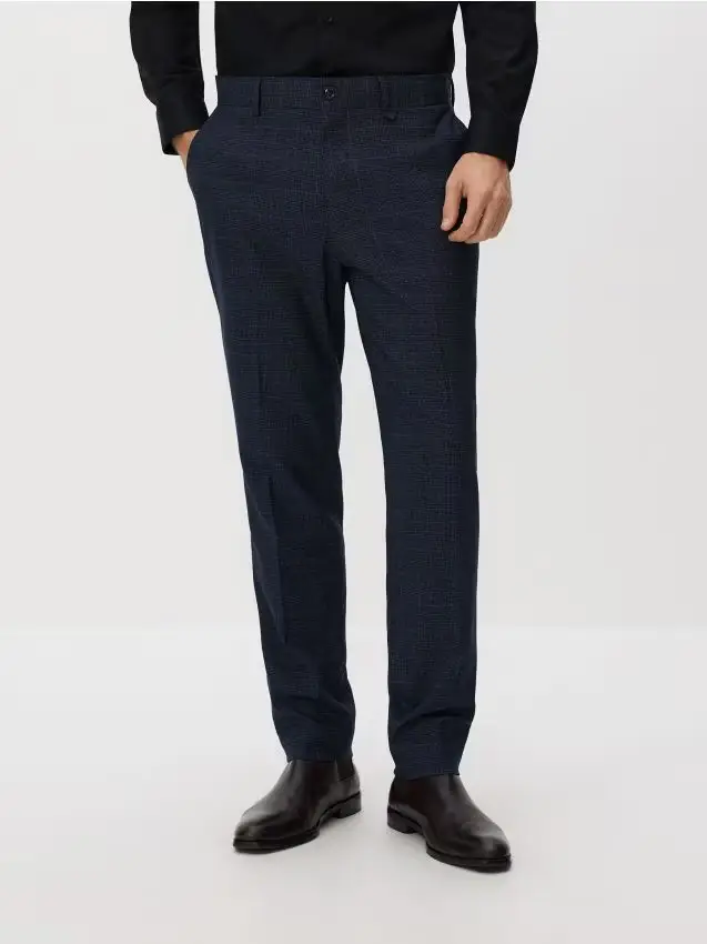 Pantaloni da completo slim fit - blu scuro