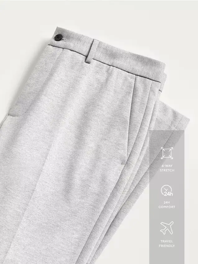 Pantaloni da completo slim fit - grigio chiaro