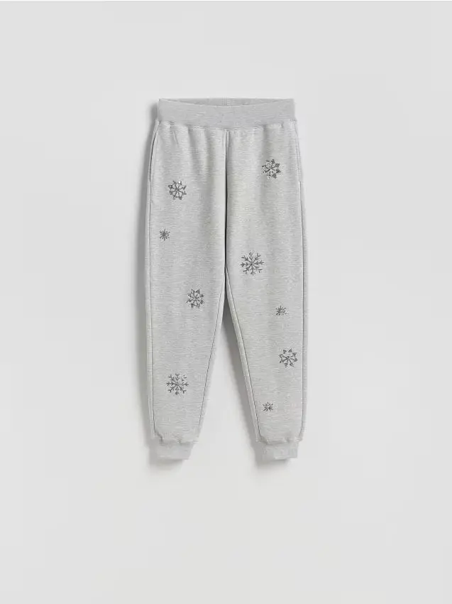 Pantaloni da tuta con applicazioni - grigio scuro