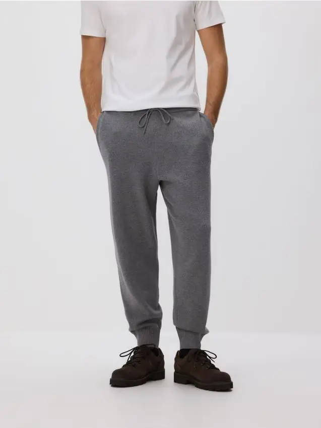 Pantaloni da tuta in misto viscosa - grigio medio