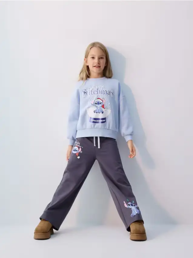 Pantaloni da tuta Lilo e Stitch - grigio scuro