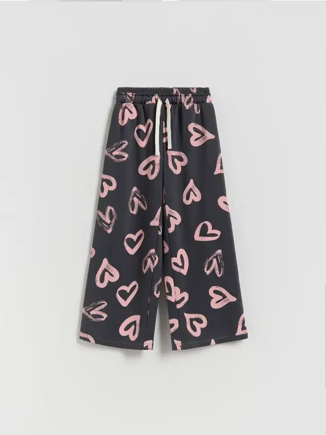 Pantaloni da tuta stampati - grigio scuro