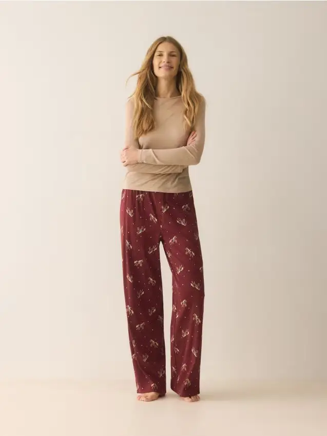 Pantaloni del pigiama - rosso